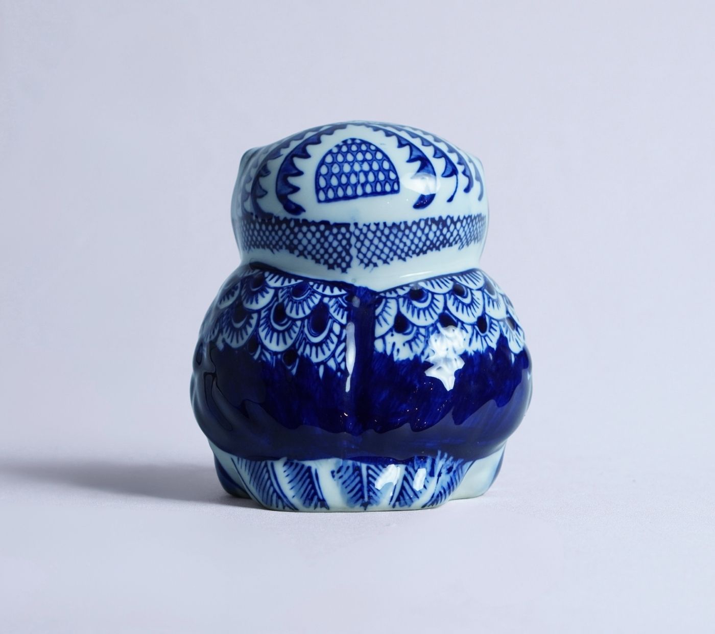 Blue Scribe Owl Figurine