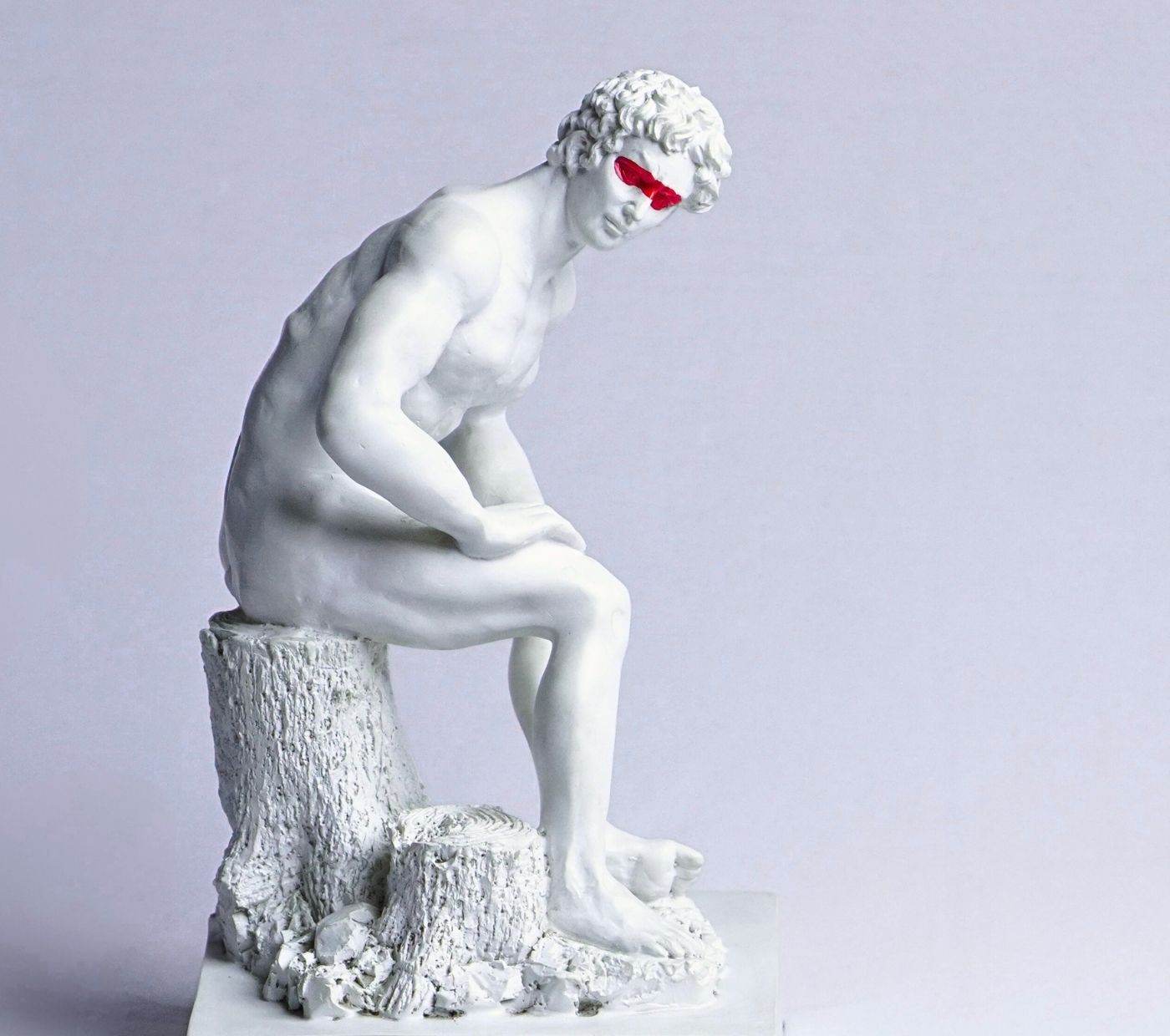 Apollo in Repose Resin Figurine