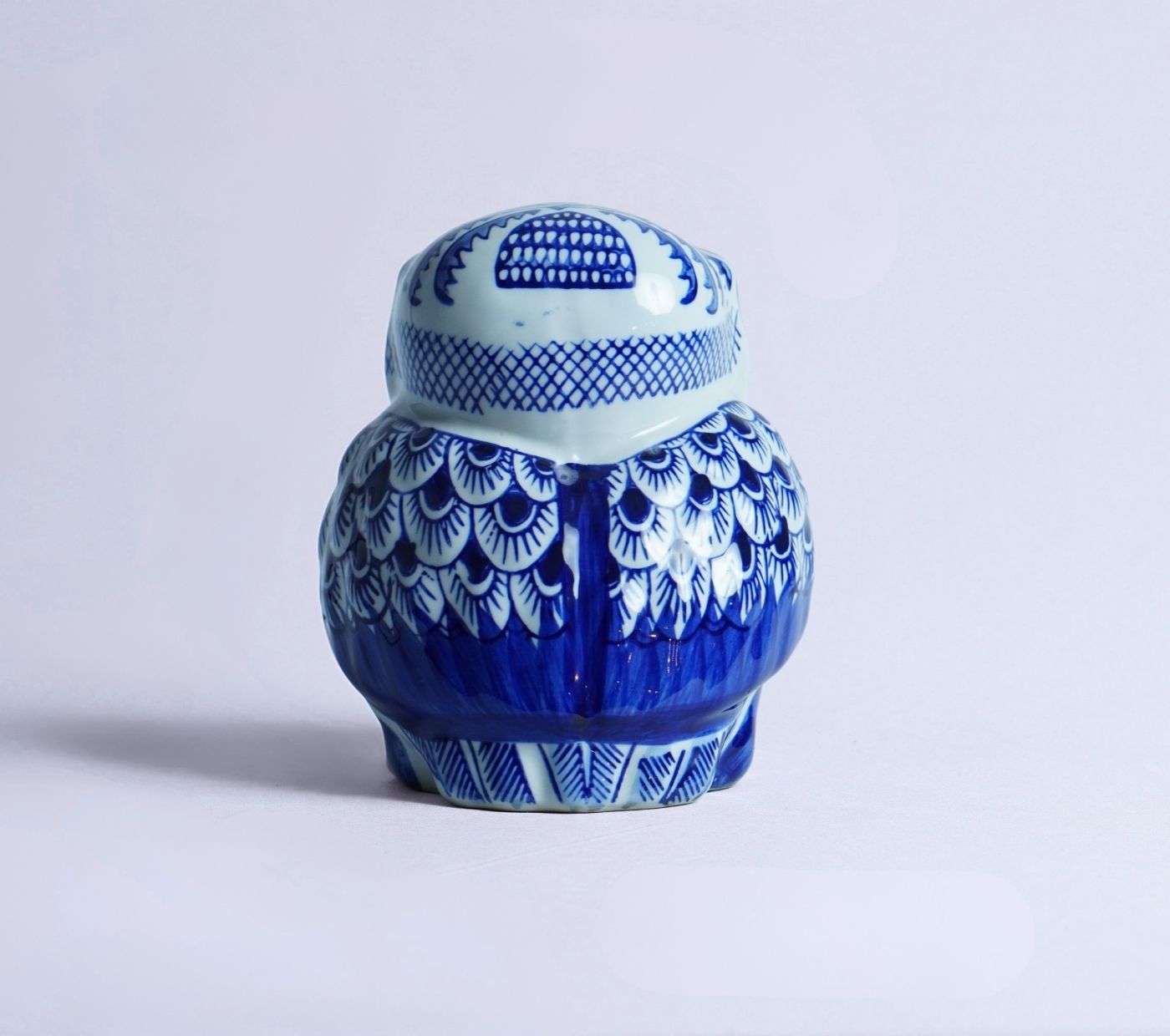 Blue Scribe Owl Figurine