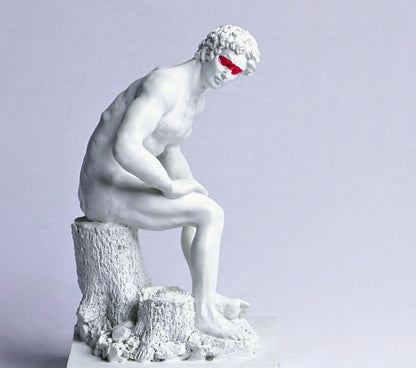 Apollo in Repose Resin Figurine