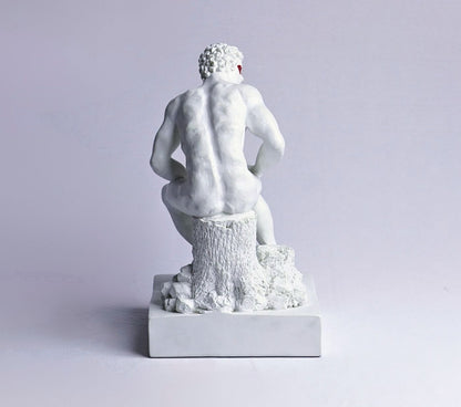 Apollo in Repose Resin Figurine
