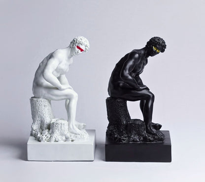 Apollo in Repose Resin Figurine