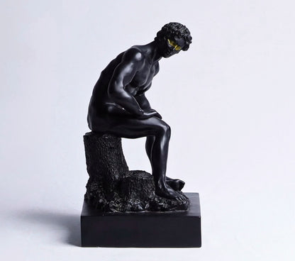 Apollo in Repose Resin Figurine