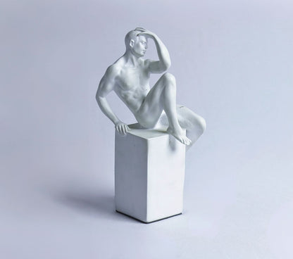 Thinker-inspired Resin Figurine