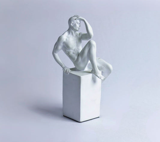 Thinker-inspired Resin Figurine