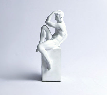 Thinker-inspired Resin Figurine