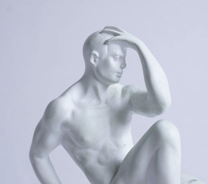 Thinker-inspired Resin Figurine