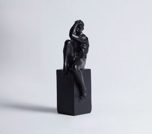 Thinker-inspired Resin Figurine