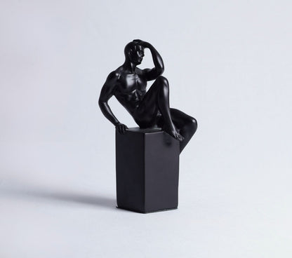Thinker-inspired Resin Figurine