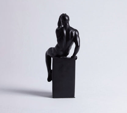 Thinker-inspired Resin Figurine