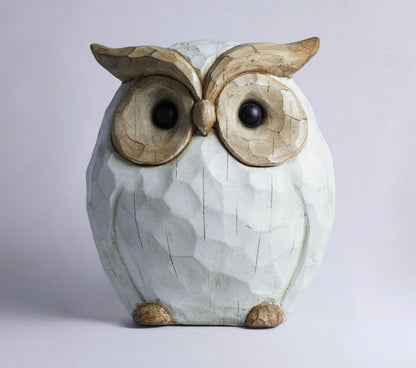 Wisdom Whittled Owl Figurine