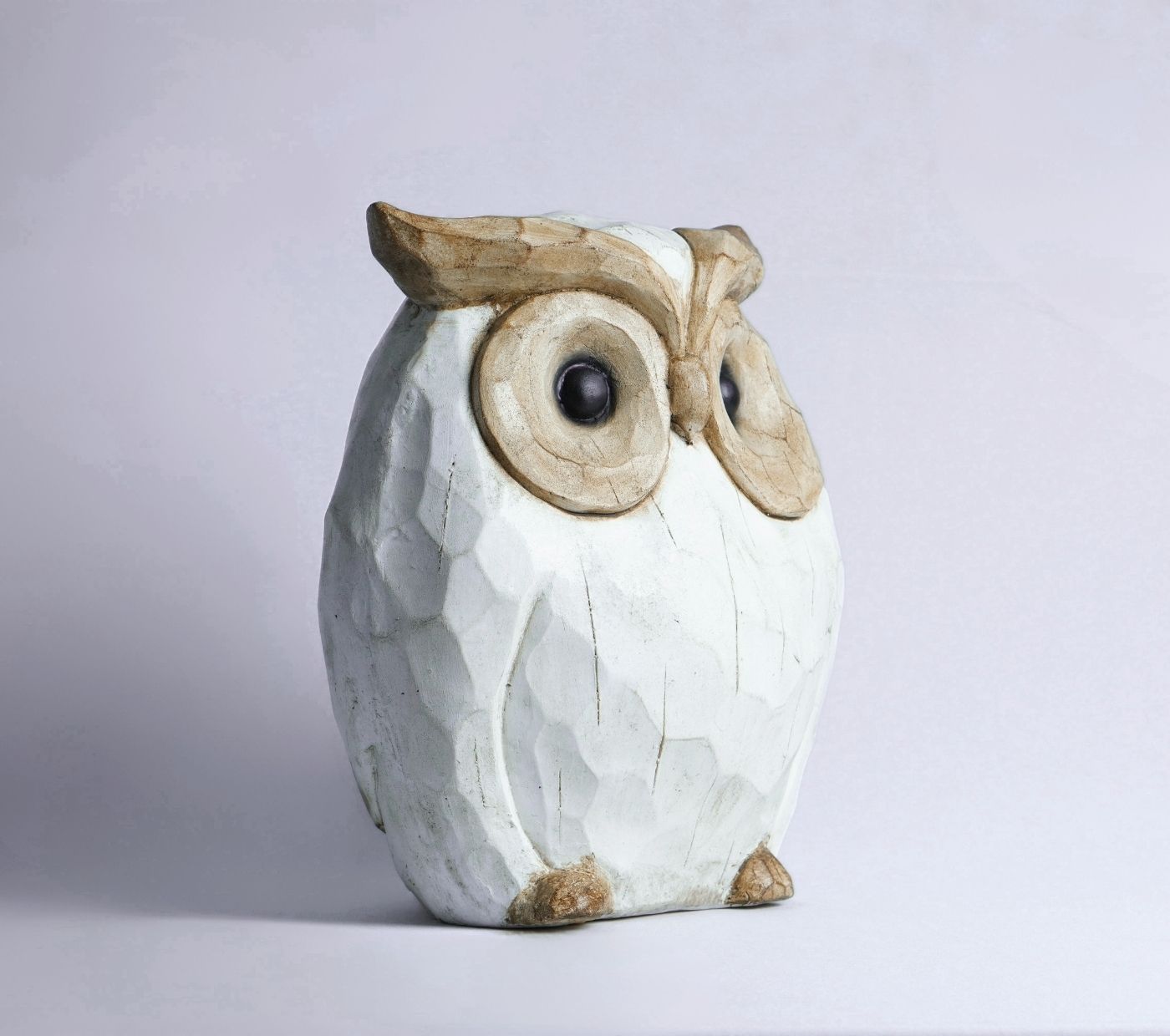 Wisdom Whittled Owl Figurine