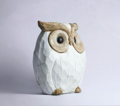 Wisdom Whittled Owl Figurine