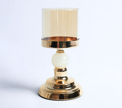 Luna Luxe Metal Candle Holder
