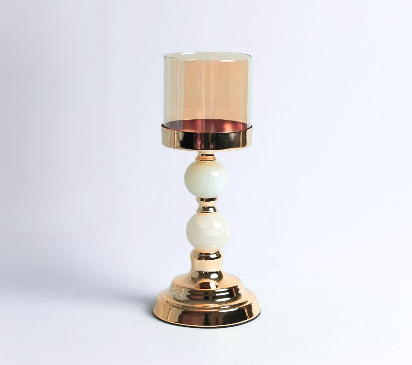 Luna Luxe Metal Candle Holder