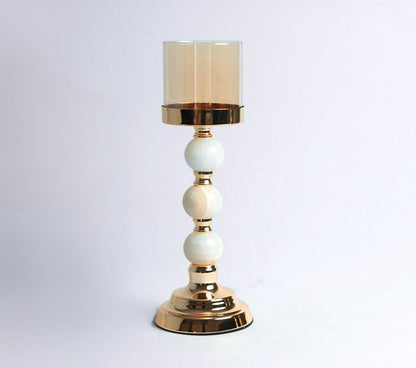 Luna Luxe Metal Candle Holder