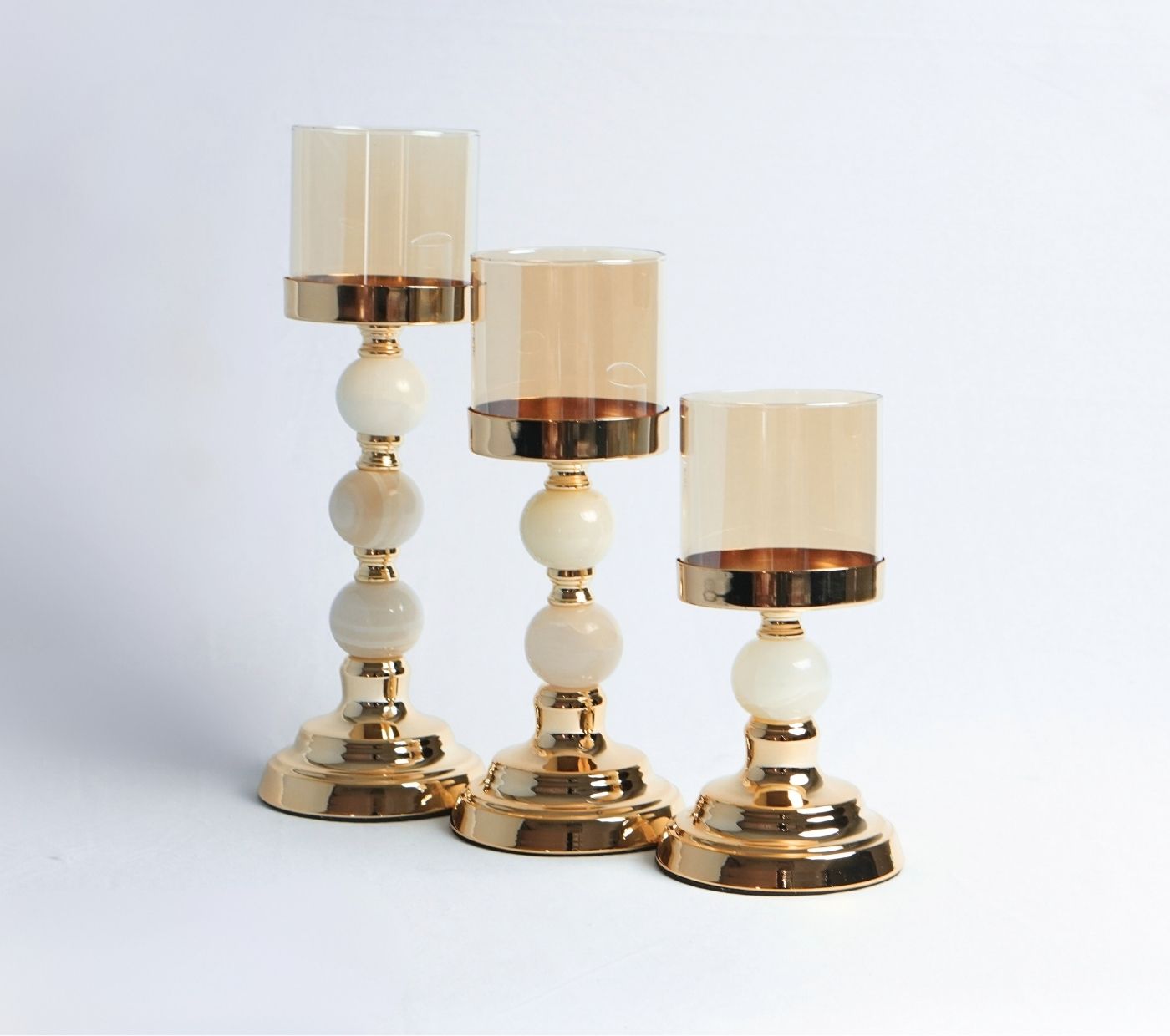 Luna Luxe Metal Candle Holder