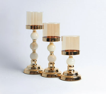 Luna Luxe Metal Candle Holder