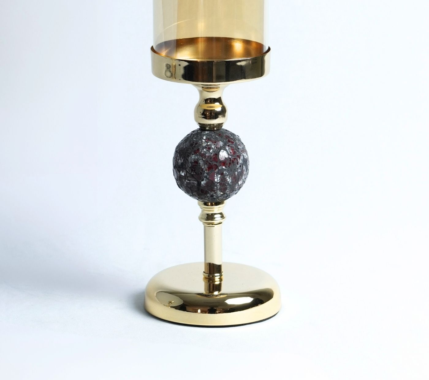 Obsidian Metal Candle Holder