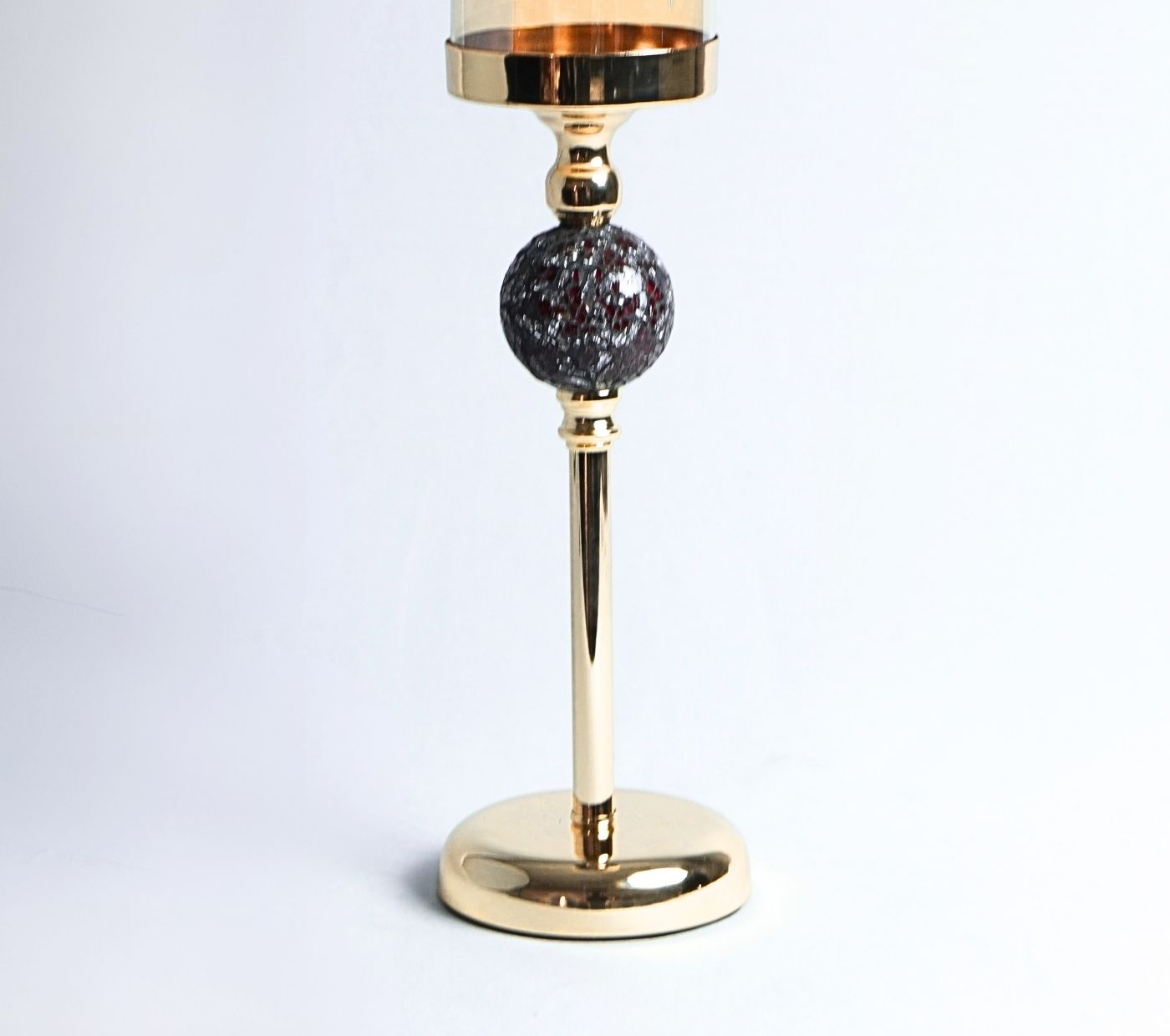 Obsidian Metal Candle Holder