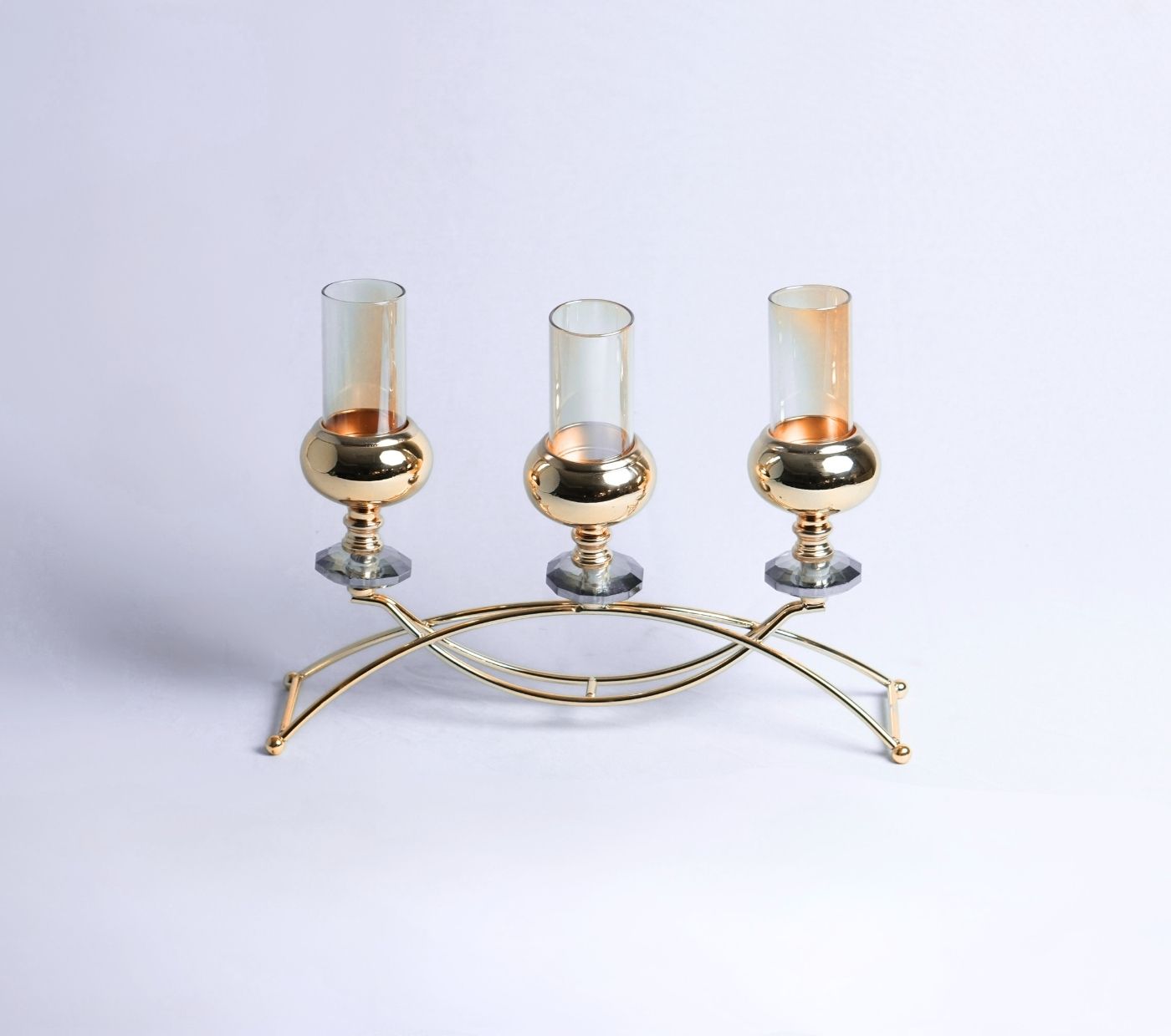 Triad Halo Metal Candle Holder