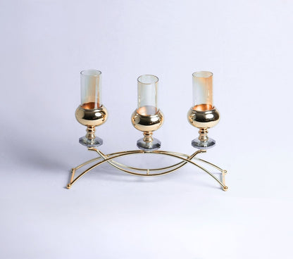 Triad Halo Metal Candle Holder