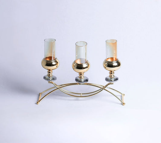 Triad Halo Metal Candle Holder