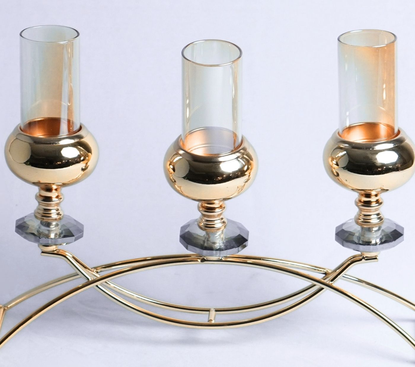 Triad Halo Metal Candle Holder