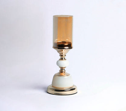 Florence Frost Metal Candle Holder