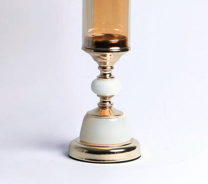 Florence Frost Metal Candle Holder