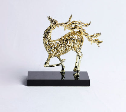 Thalor Golden Metal Deer
