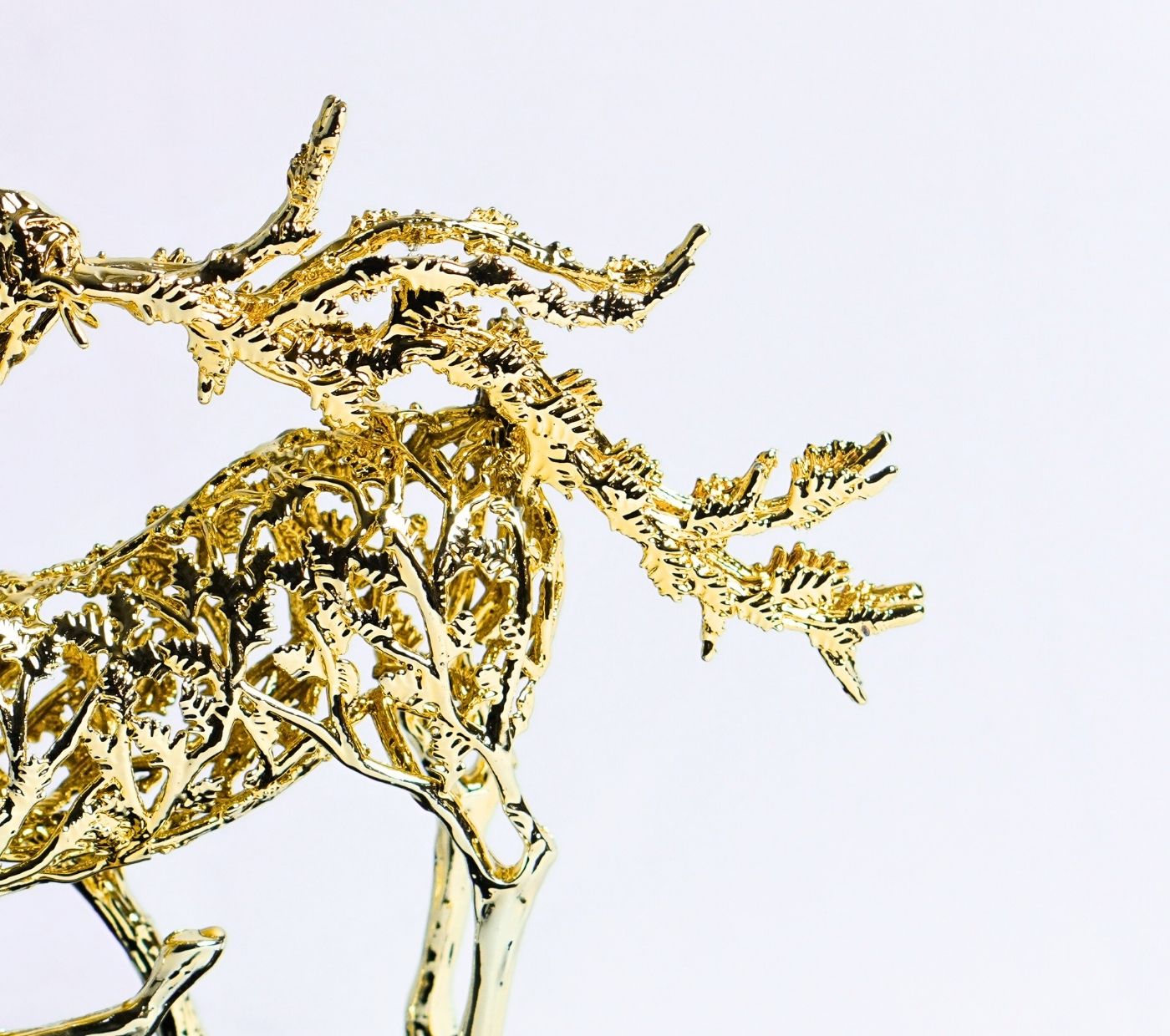 Thalor Golden Metal Deer