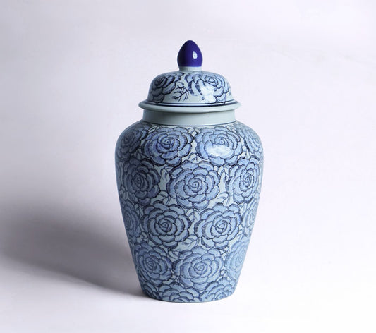 Blue Reverie Porcelain Urn