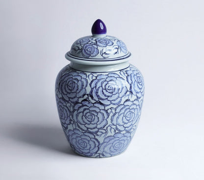 Blue Reverie Porcelain Urn