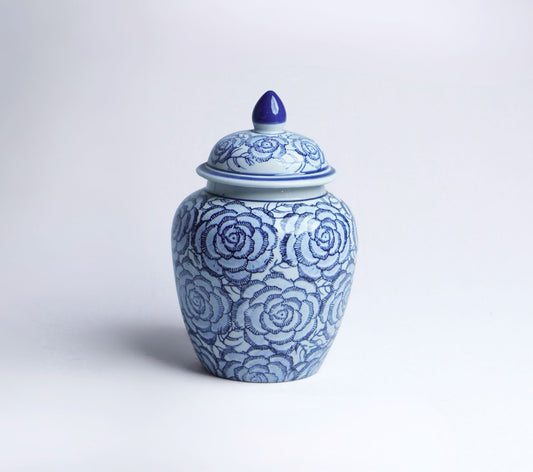 Blue Reverie Porcelain Urn