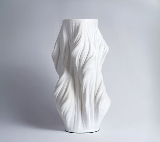 Ethereal Drape Resin Vase