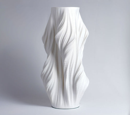 Ethereal Drape Resin Vase