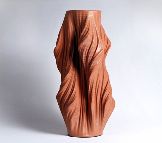 Ethereal Drape Resin Vase