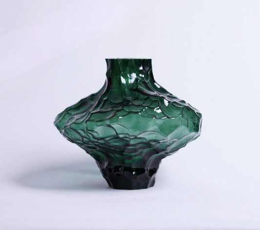 Ripple Effect Glass Vase