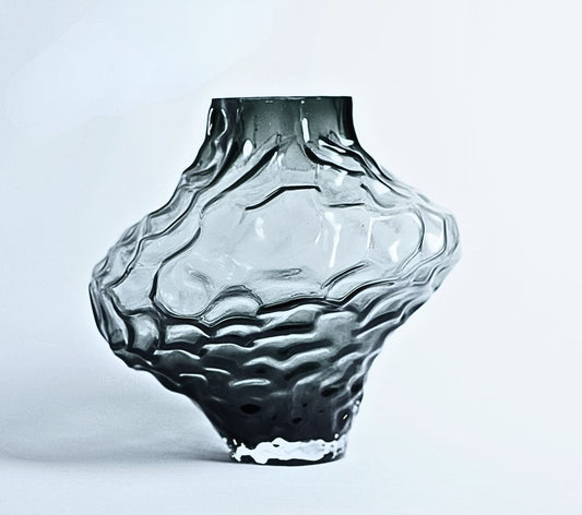 Ripple Effect Glass Vase