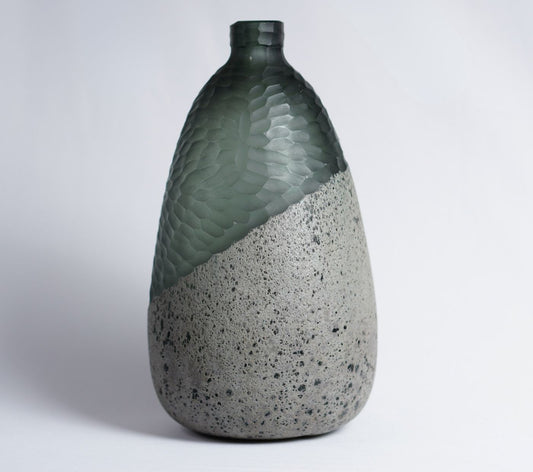 Eira Sculpted Glass Vase